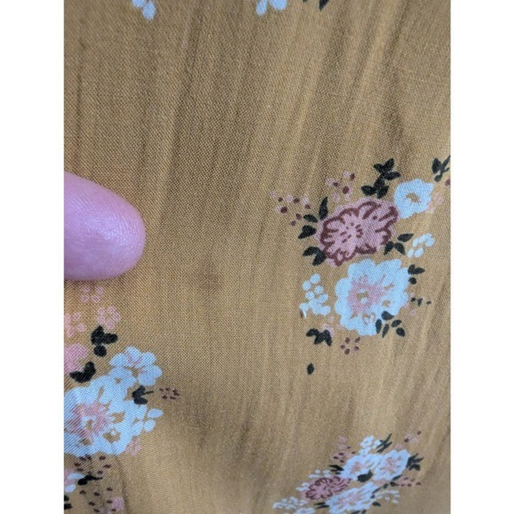 Free People Sunrise Oblivion Maxi Dress Antique Gold Sz 8 - Picture 8 of 11